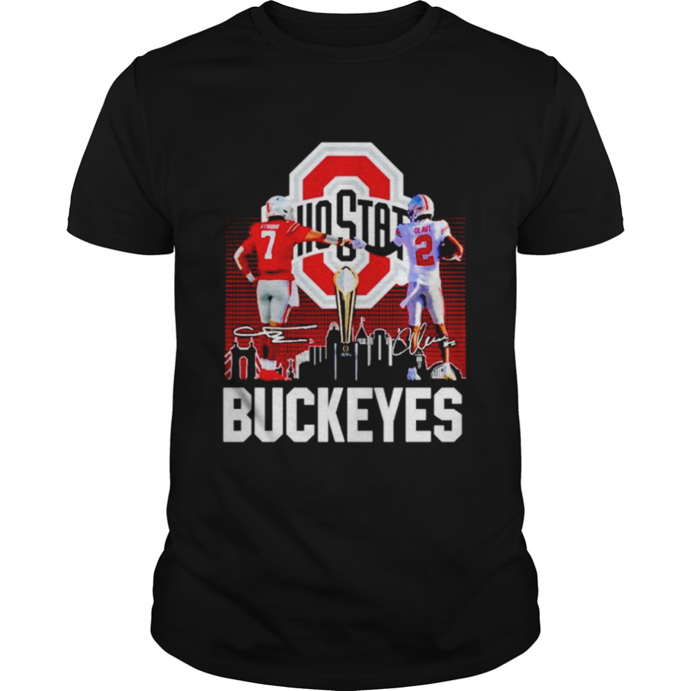 Ohio State Buckeyes stroud and Olave signatures T-shirt Classic Men's T-shirt