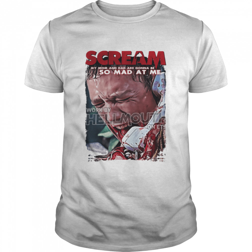 Scream 1996 Movie Stu Matthew Lillard Halloween shirt Classic Men's T-shirt