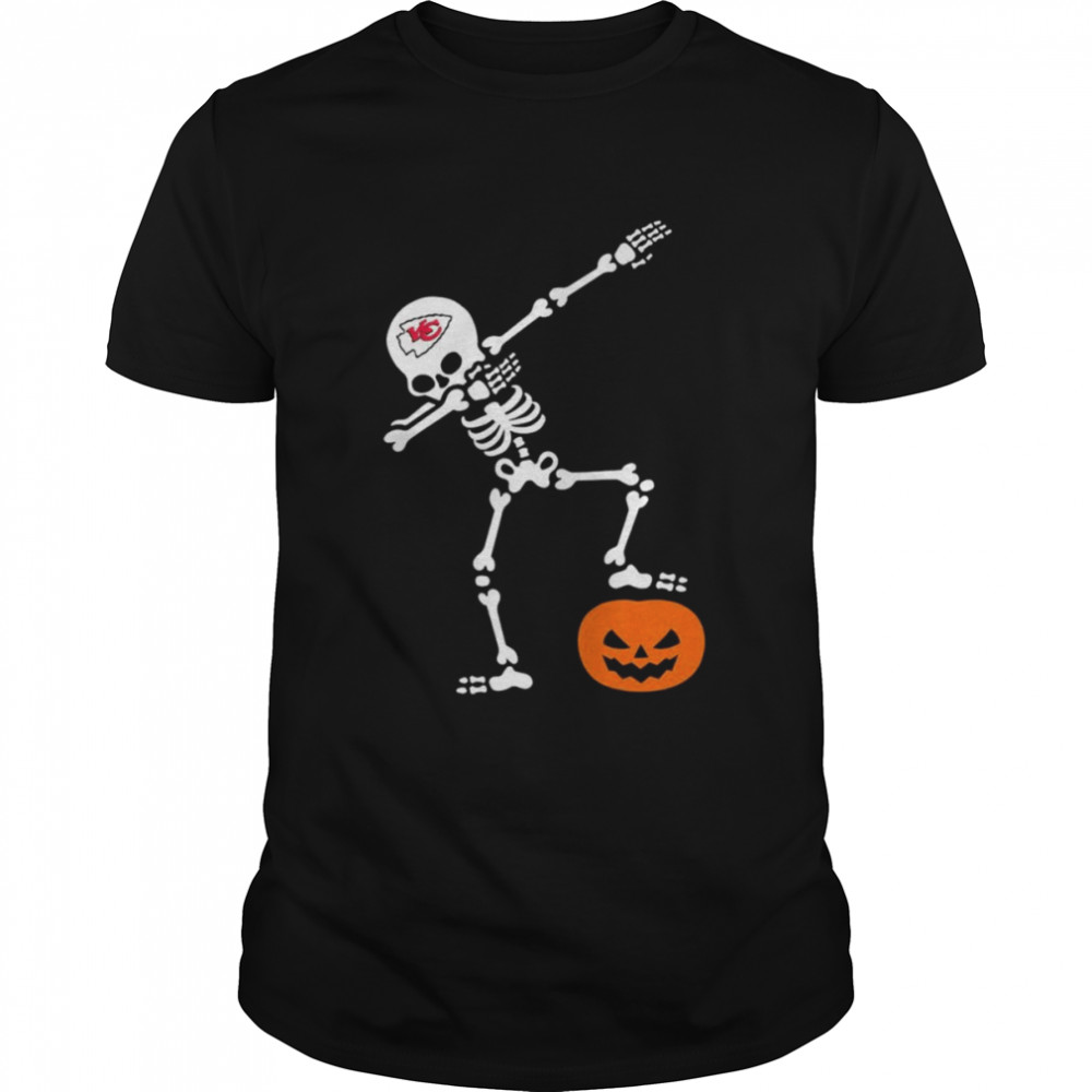 Dabbing Skeleton Kansas City Chiefs Halloween 2022 shirt