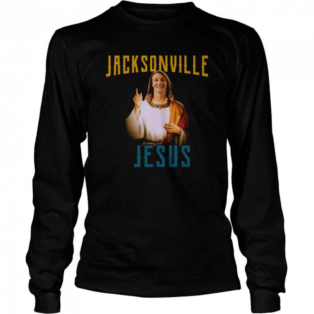 immortalent Jacksonville Jesus ( Trevor Lawrence ) 2 Sided Unisex Jersey Short Sleeve Tee