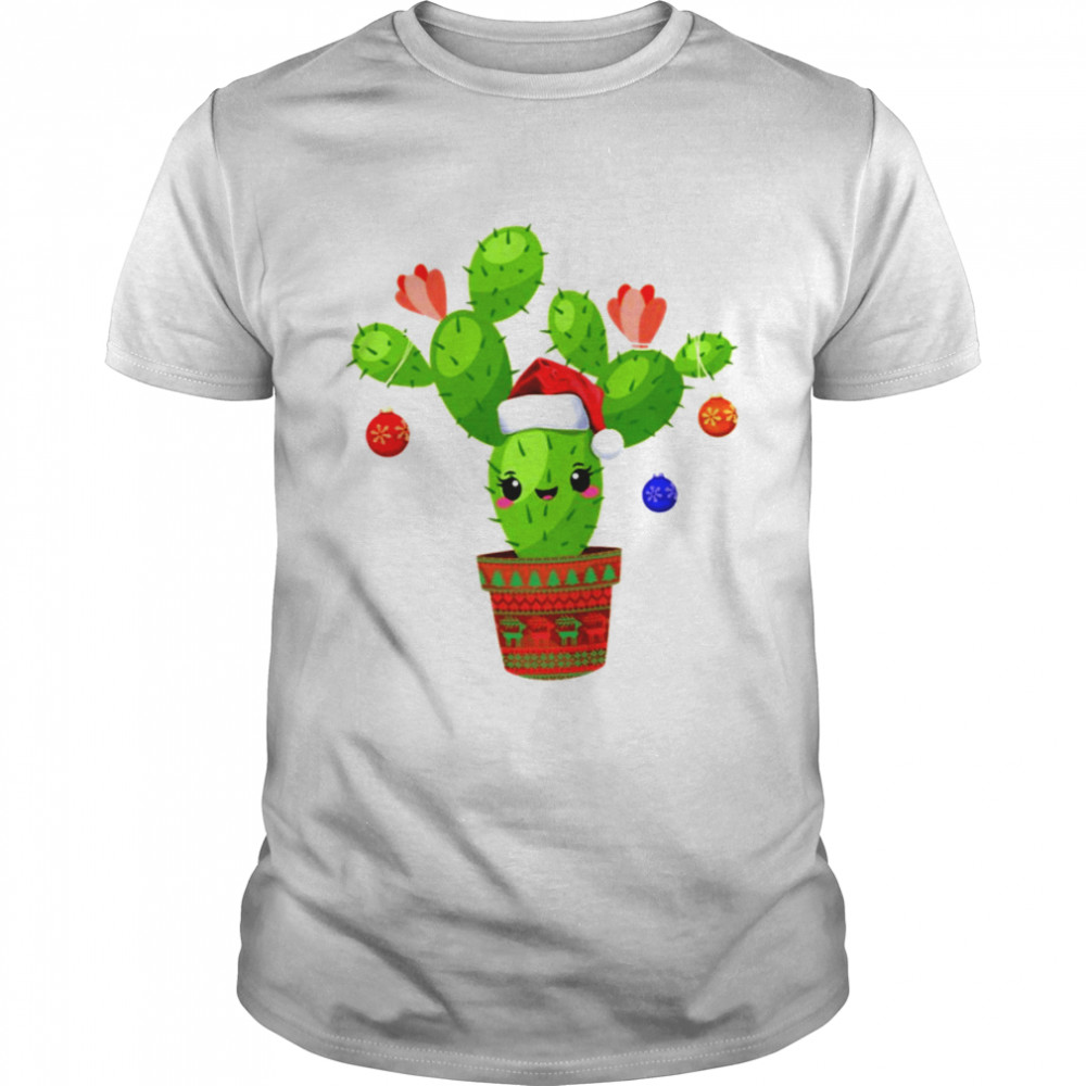 Cactus Christmas Tree Gift Santa Xmas Succulent Plant Lovers T-Shirt Cactus Christmas Tree Gift Santa Xmas Succulent Plant Lovers T-Shirt