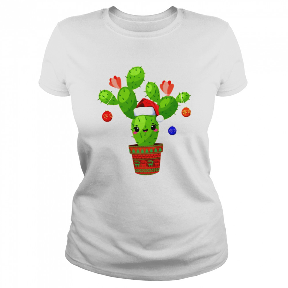 Cactus Christmas Tree Gift Santa Xmas Succulent Plant Lovers T-Shirt Cactus Christmas Tree Gift Santa Xmas Succulent Plant Lovers T-Shirt