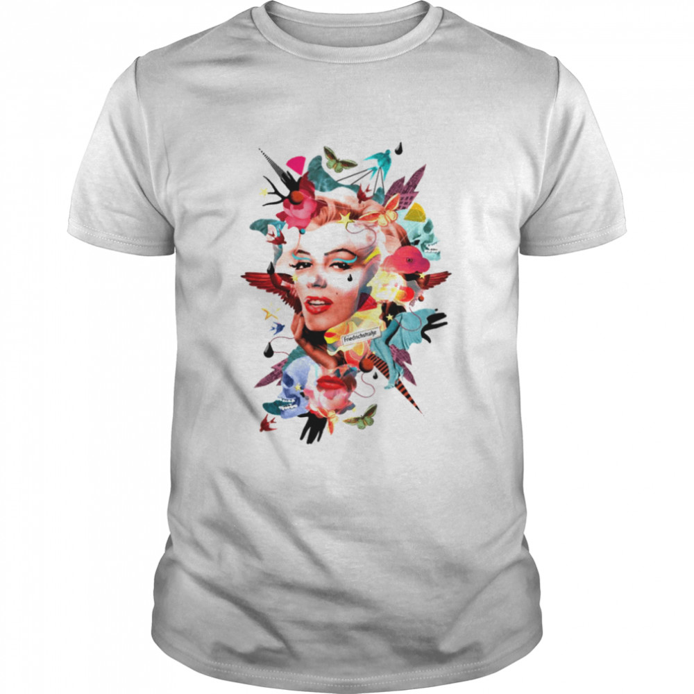 Flowery Marilyn Monroe Tribute shirt