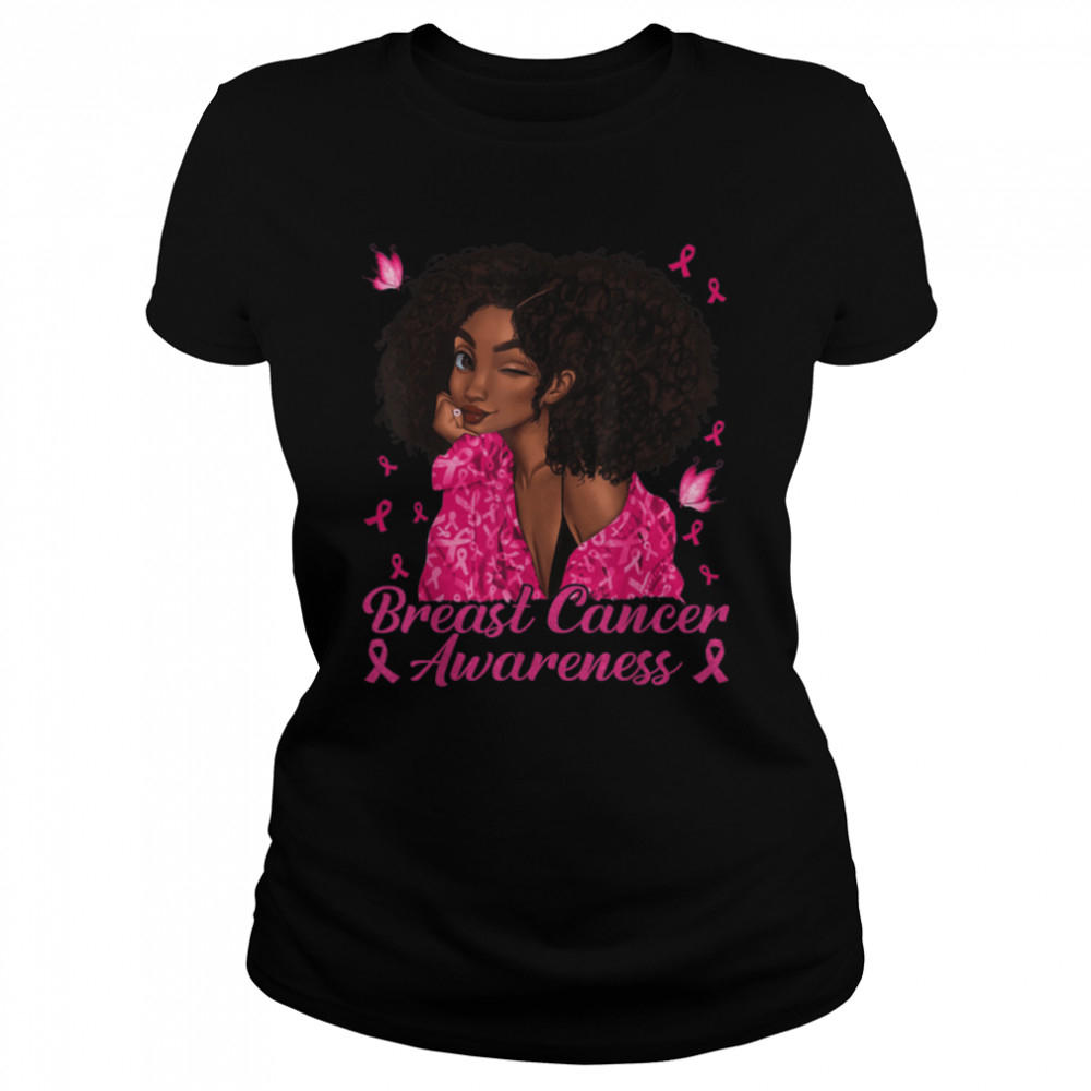 black breast cancer shirts