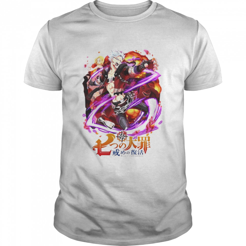 Seven Deadly Classics Anime Sins - Ban T-Shirt Seven Deadly Classics Anime Sins - Ban T-Shirt