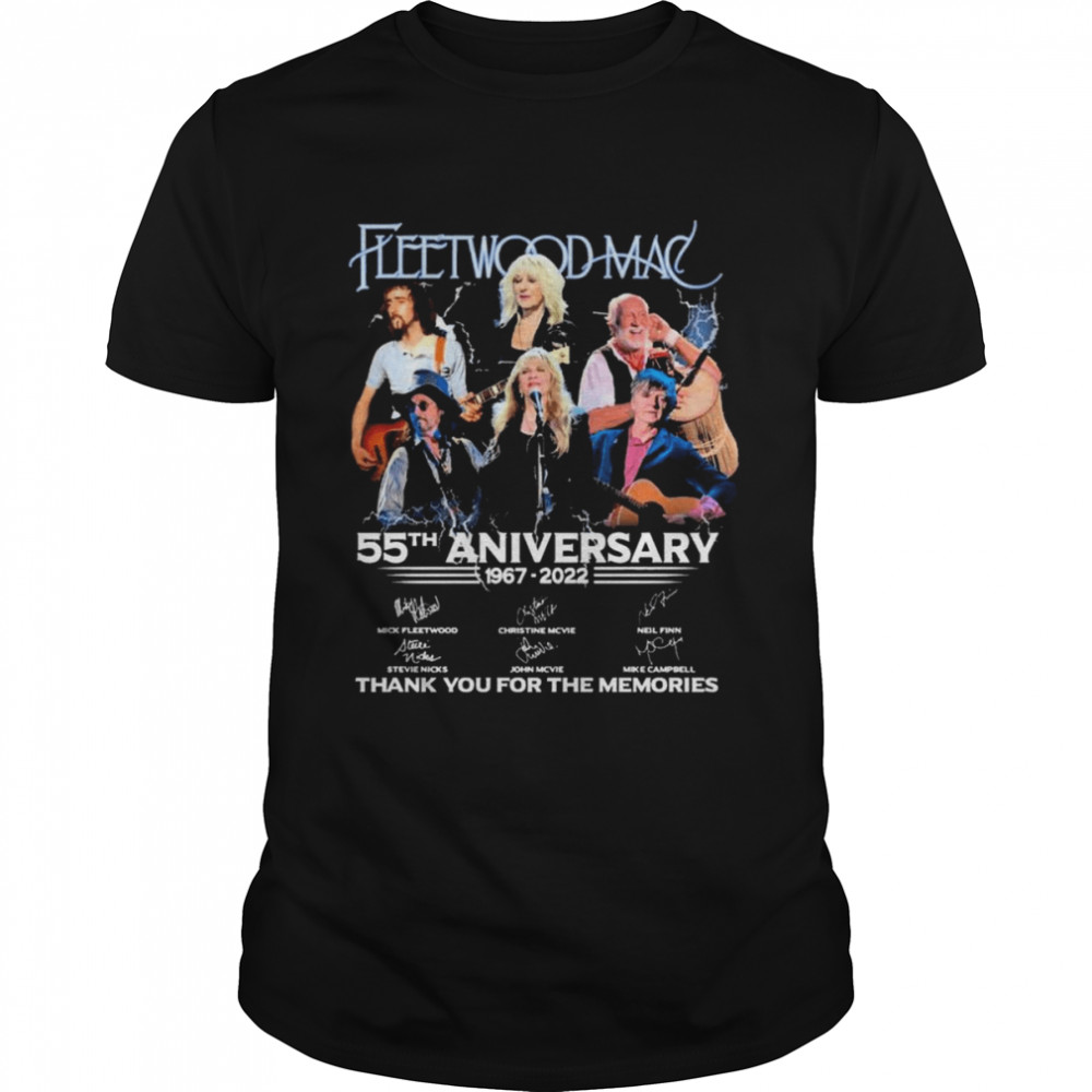 Fleetwood Mac 55th anniversary 1967-2022 thank you for the memories signature shirt
