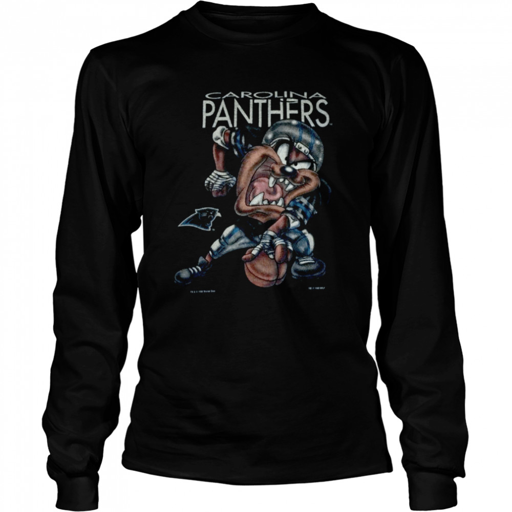 Vintage Carolina Panthers Looney Tunes Tasmanian Devil T Shirt -   Israel