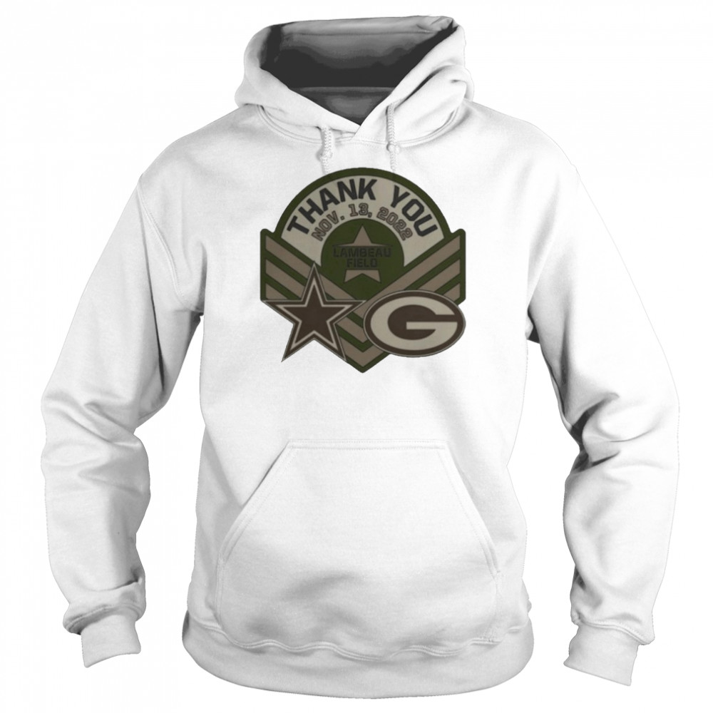 Packers Vs. Cowboys Thank You Nov 13 2022 Lambeau Field Unisex Hoodie