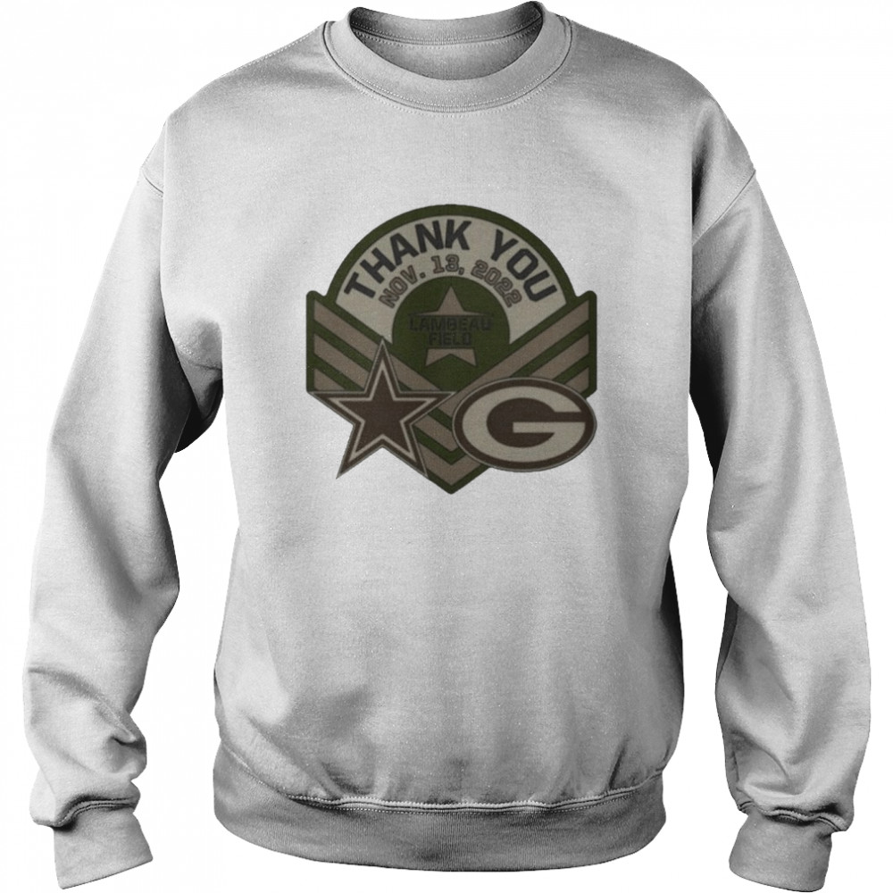 Packers Vs. Cowboys Thank You Nov 13 2022 Lambeau Field Unisex Sweatshirt