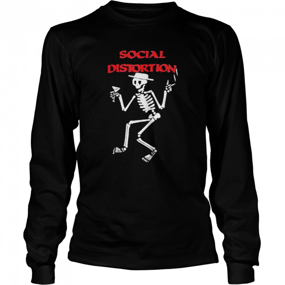 Angelina Jolie In Social Distortion Band Long Sleeved T-shirt