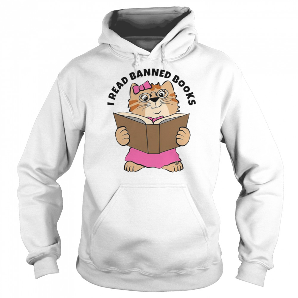 Cat I Read Banned Books shirt Unisex Hoodie