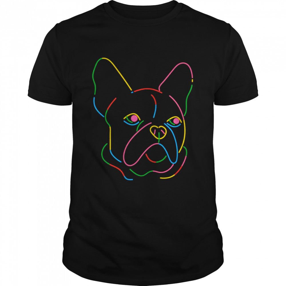 Dog Colorful Line shirt Classic Men's T-shirt