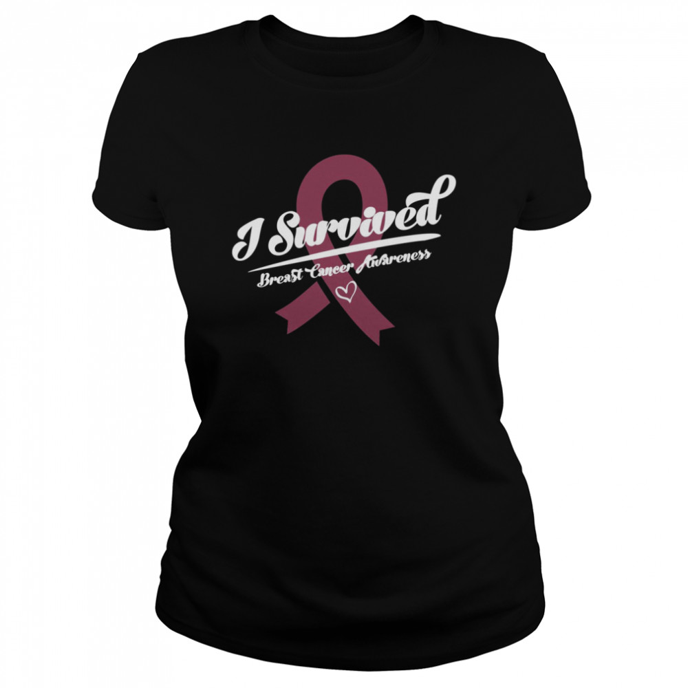 I Am A Survivor Breast Cancer shirt Classic Women's T-shirt