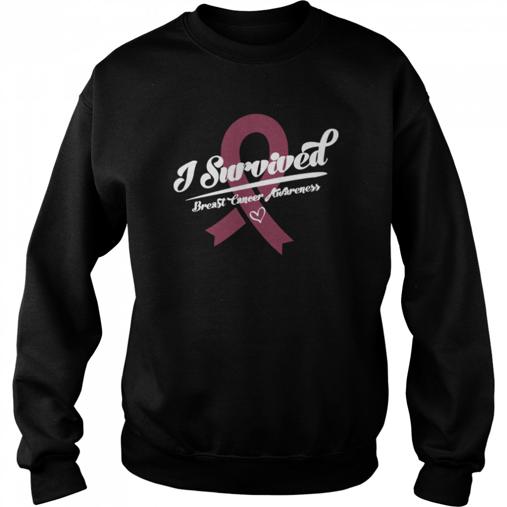 I Am A Survivor Breast Cancer shirt Unisex Sweatshirt