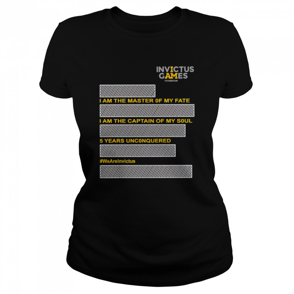 I am invictus games I am the master of my fate shirt Classic Women's T-shirt