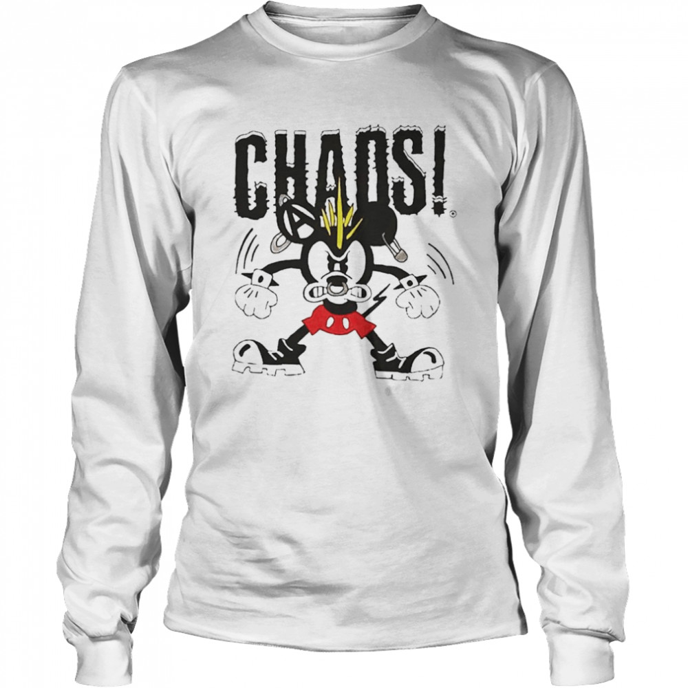 Mickey mouse chaos shirt Long Sleeved T-shirt