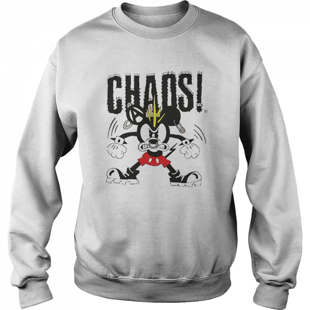 Mickey mouse chaos shirt Unisex Sweatshirt