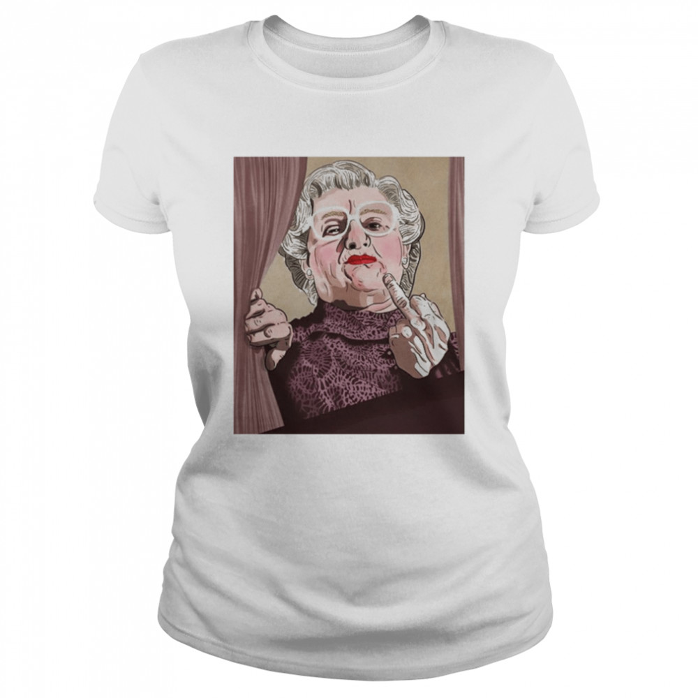 Middle Finger Mrs Doubtfire Art Classic Women's T-shirt