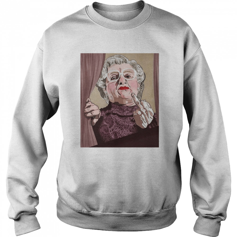 Middle Finger Mrs Doubtfire Art Unisex Sweatshirt