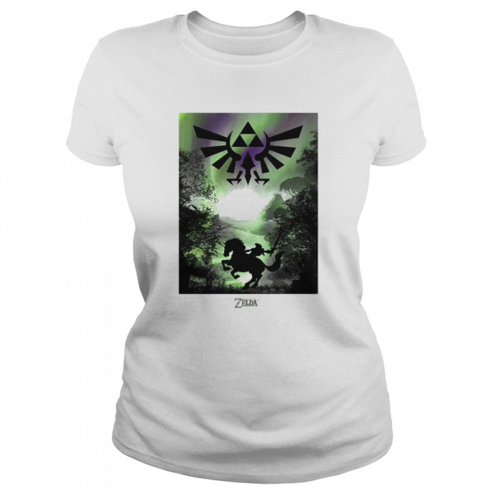 Nintendo Zelda Link Epona Hyrule Aurora Classic Women's T-shirt