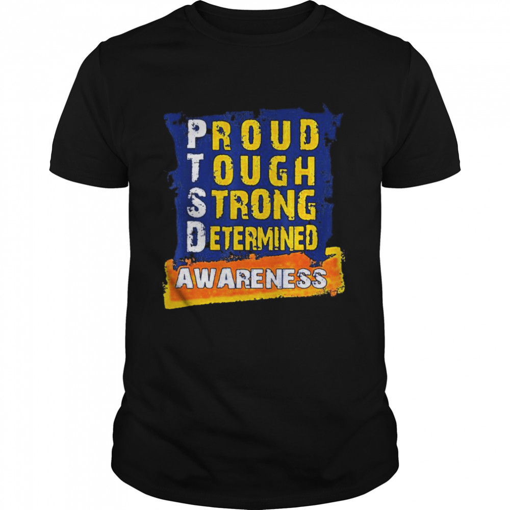 proud tough strong determined awareness shirt Classic Men's T-shirt