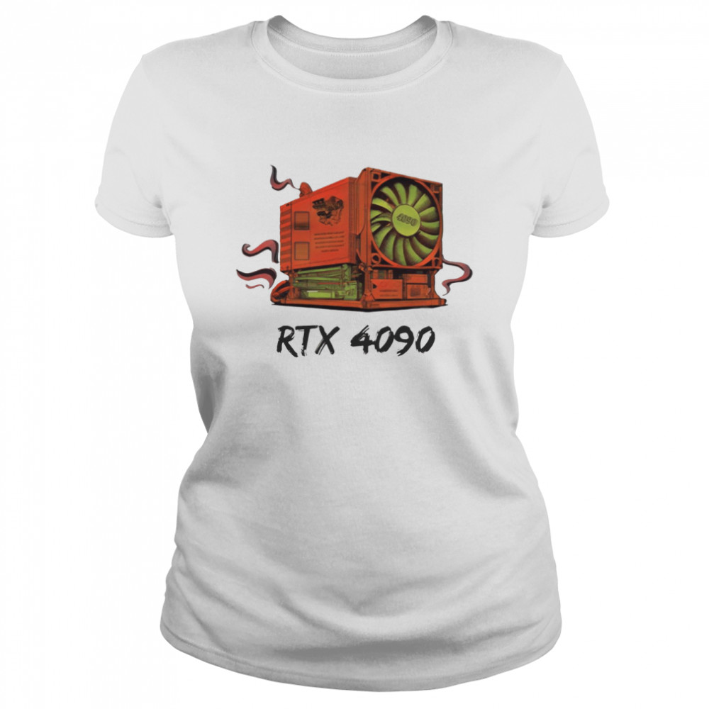 Rtx 4090 Super Nuclear Power Gpu 2022 shirt Classic Women's T-shirt