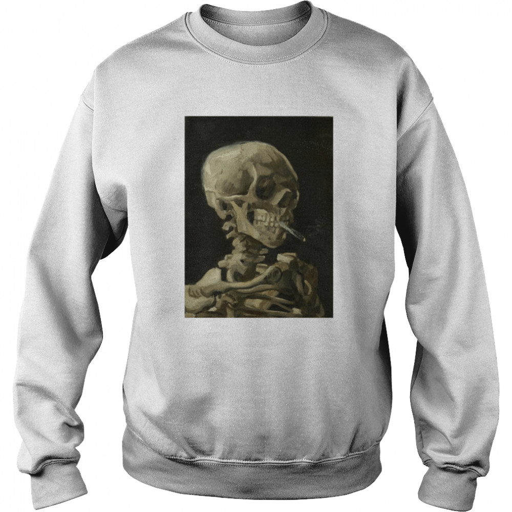 Skeleton smoking a cigarette in 1886 shirt Unisex Sweatshirt