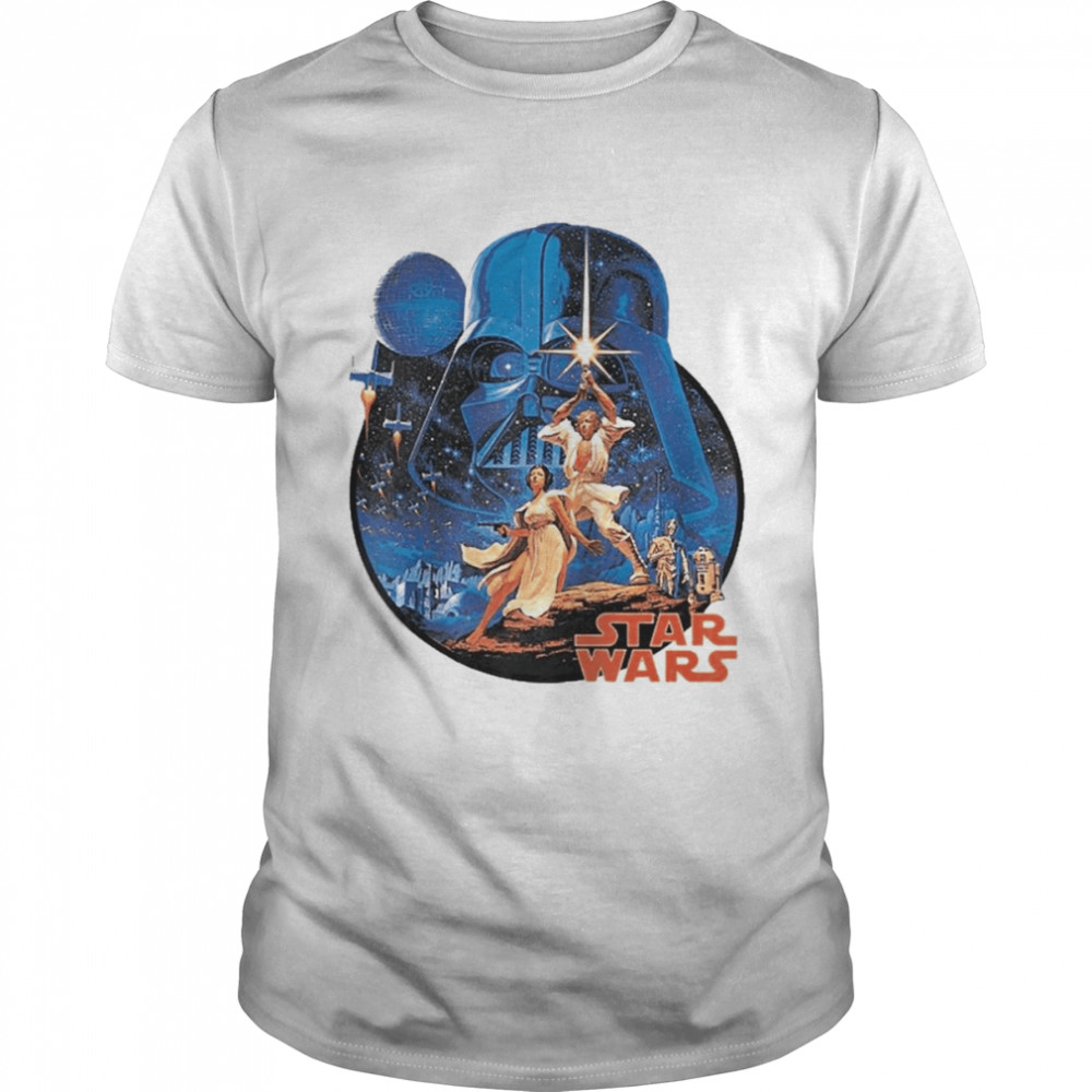 Star Wars Vintage Group Portrait Raglan Baseball Classic Men's T-shirt