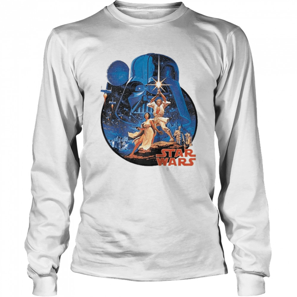 Star Wars Vintage Group Portrait Raglan Baseball Long Sleeved T-shirt