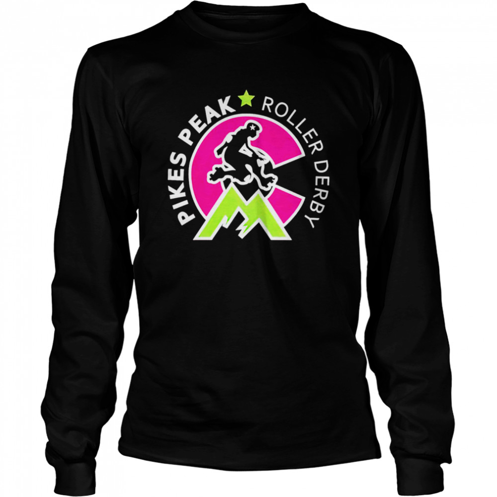 Pikes peak roller derby shirt Long Sleeved T-shirt