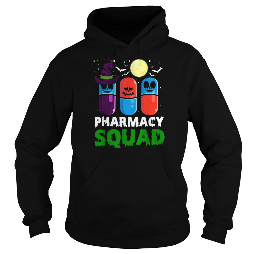 Pills Pharmacist Costume Halloween Pharmacy Squad T- Unisex Hoodie