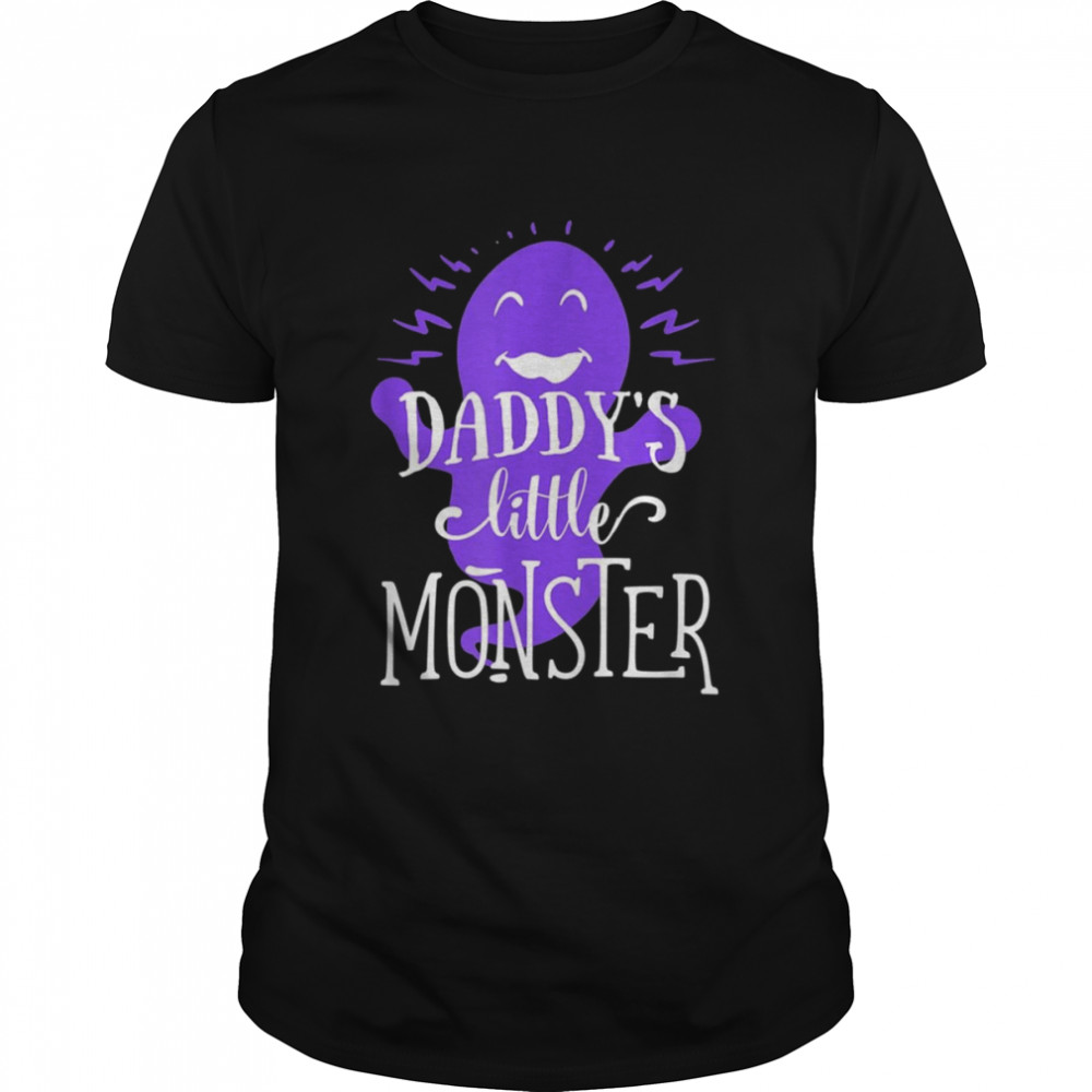 Purple Little Monster Halloween Single Dad shirt Classic Men's T-shirt