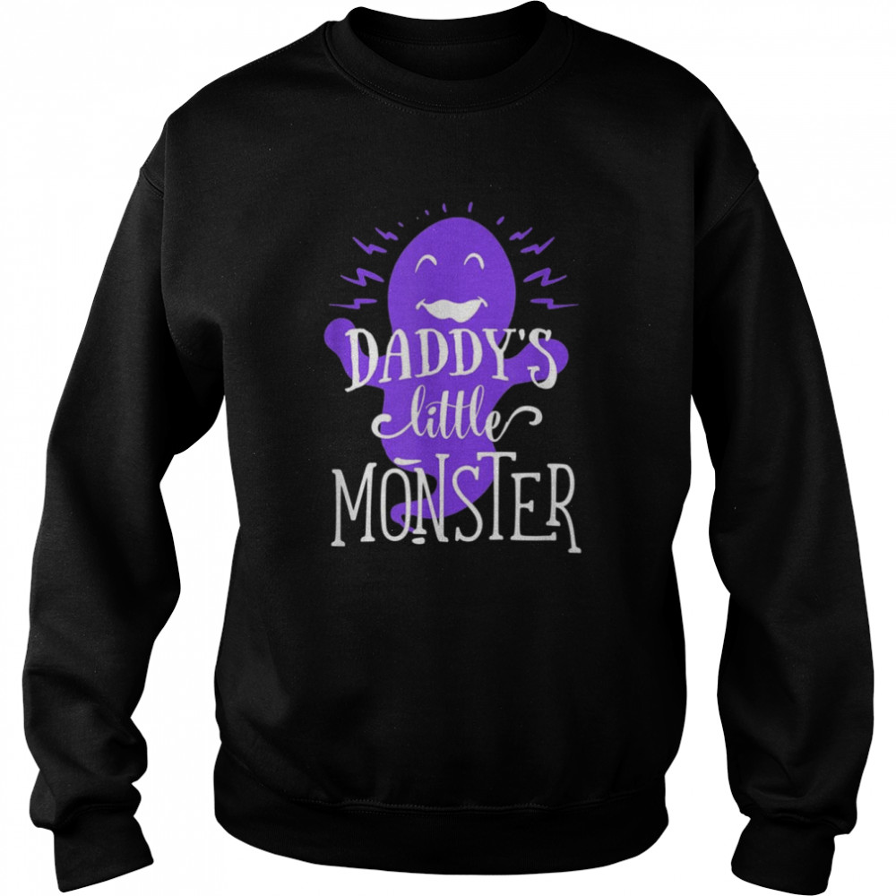 Purple Little Monster Halloween Single Dad shirt Unisex Sweatshirt