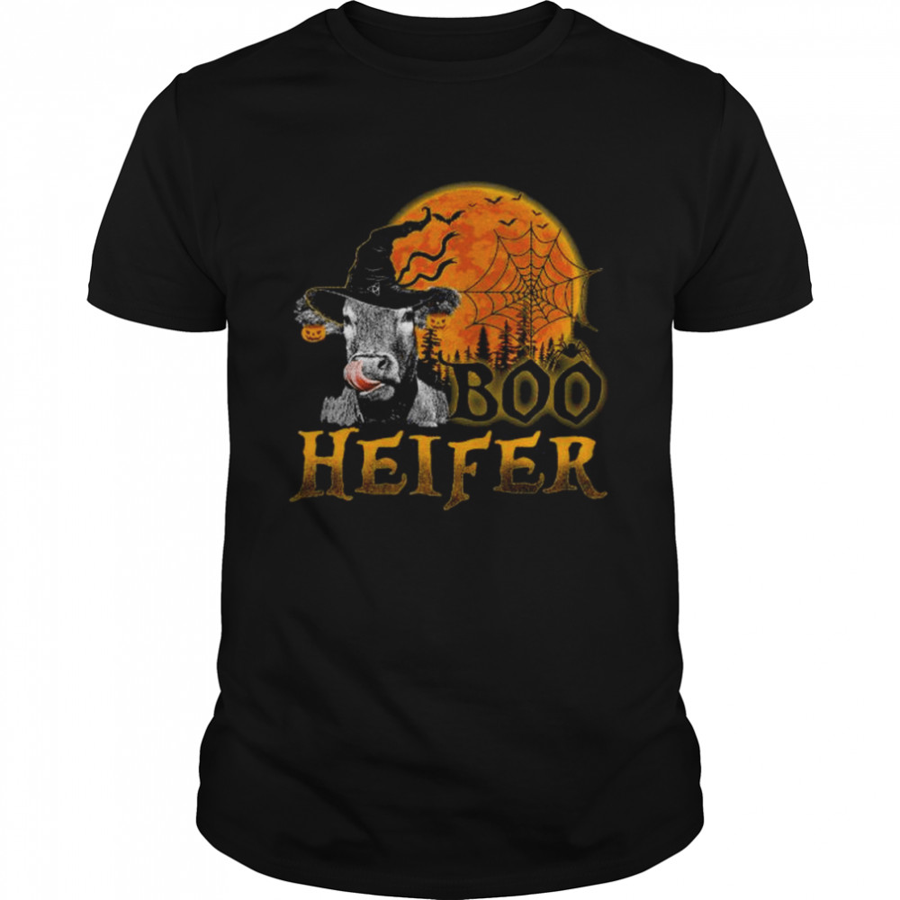 Witch Cows boo heifer Halloween shirt Classic Men's T-shirt