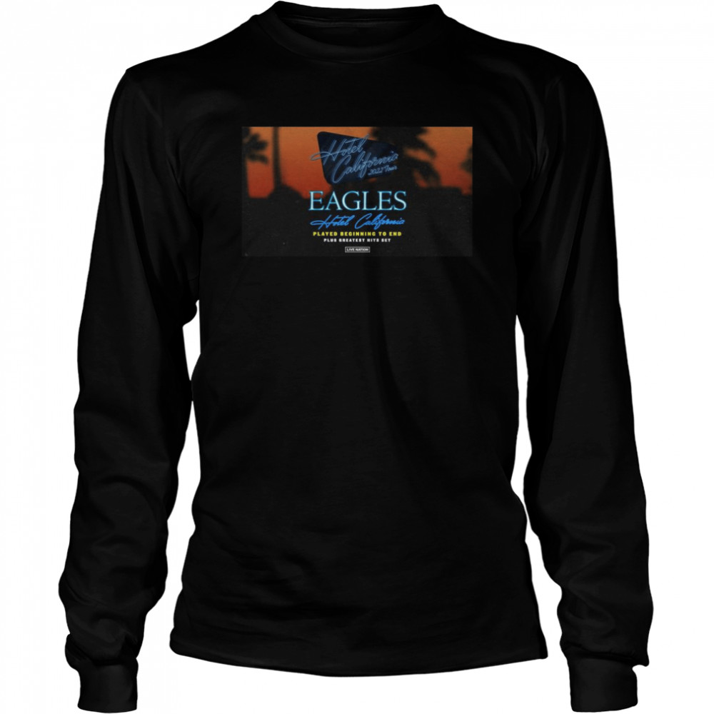 Eagles Band 2022 Tour Hotel California Unisex Black T-shirt –