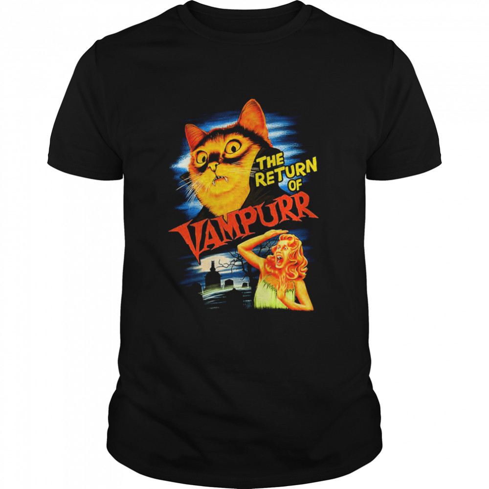 The Return Of The Vampurr Funny Cat shirt Classic Men's T-shirt