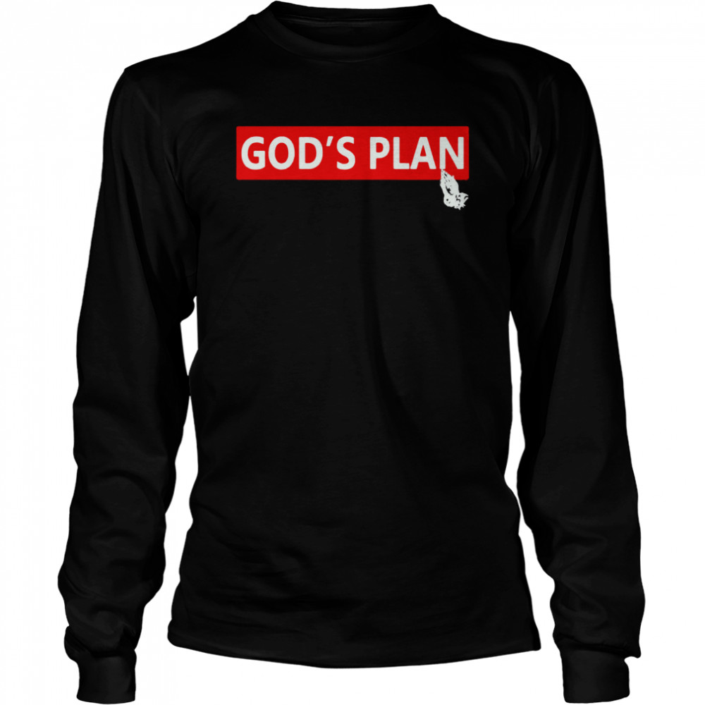 Drake god’s plan t-shirt Long Sleeved T-shirt