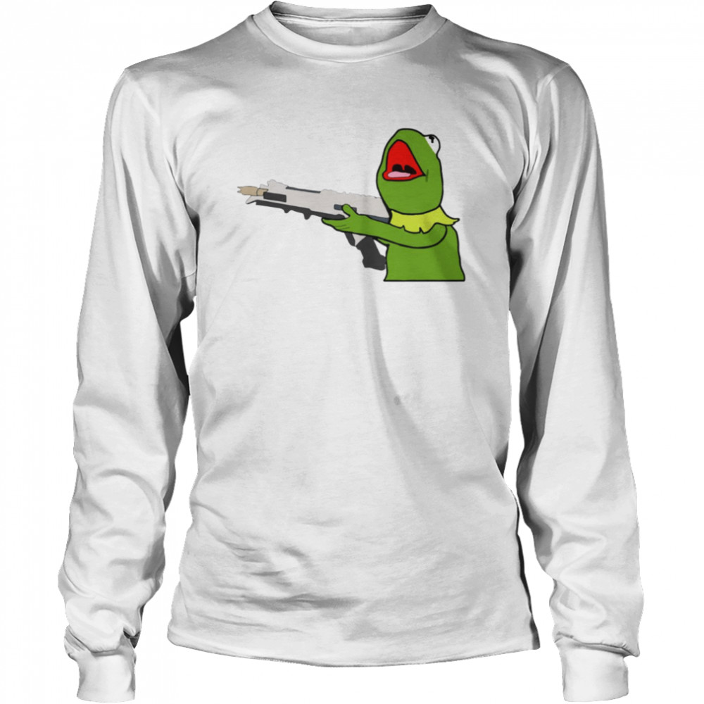 Kermit With An R-301 Muppet Show X Apex Legends shirt Long Sleeved T-shirt