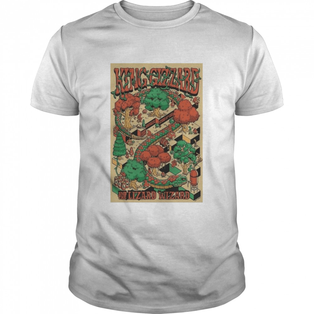 King Gizzard & The Lizard Wizard Rabbit Rabbit Asheville NC October 24th 2022 Poster shirt Classic Men's T-shirt