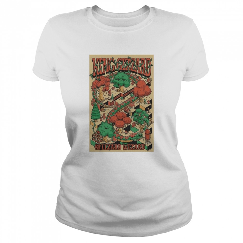 King Gizzard & The Lizard Wizard Rabbit Rabbit Asheville NC October 24th 2022 Poster shirt Classic Women's T-shirt