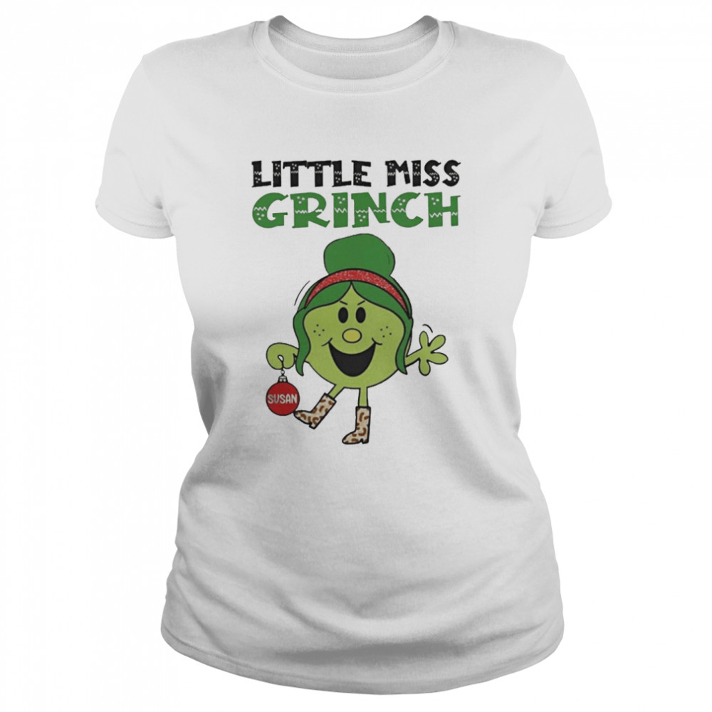 Little Miss Grinch Merry Christmas shirt Classic Women's T-shirt