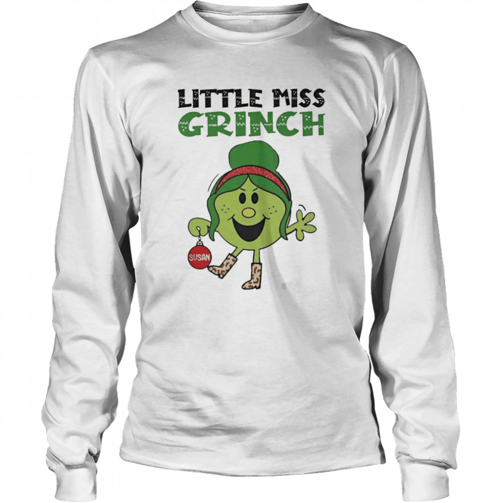 Little Miss Grinch Merry Christmas shirt Long Sleeved T-shirt