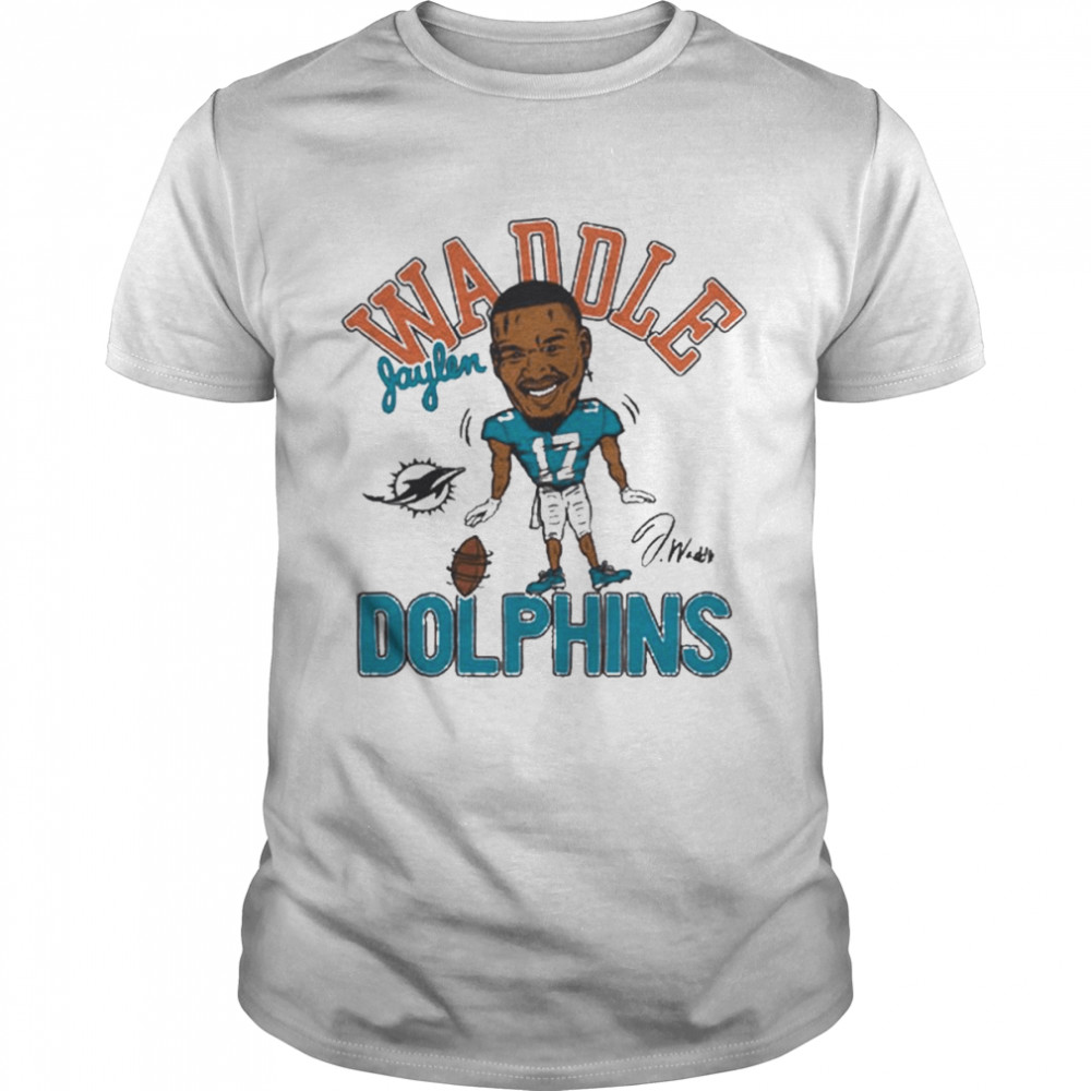 Miami Dolphins Jaylen Waddle Signature shirt Classic Men's T-shirt