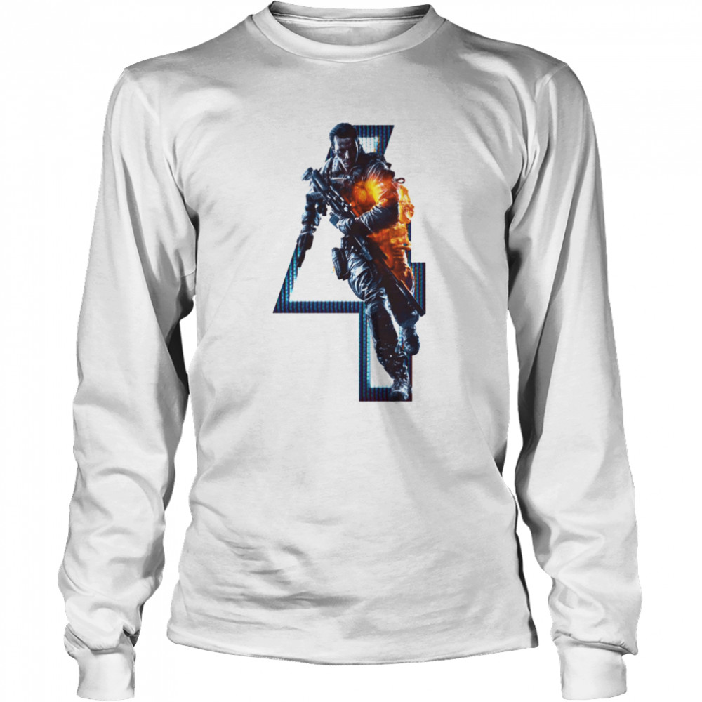 Shooter Game Battlefield 4 shirt Long Sleeved T-shirt