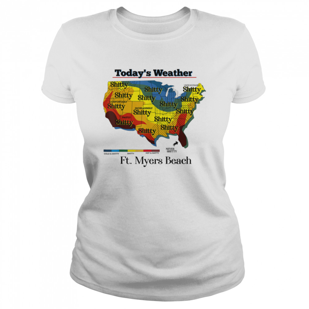 Today’s weather shitty Florida Keys T- Classic Women's T-shirt