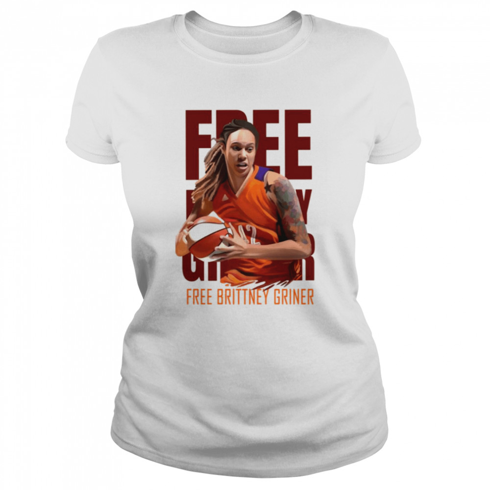 Trending Wnba Free Brittney Griner Basketball shirt Classic Women's T-shirt