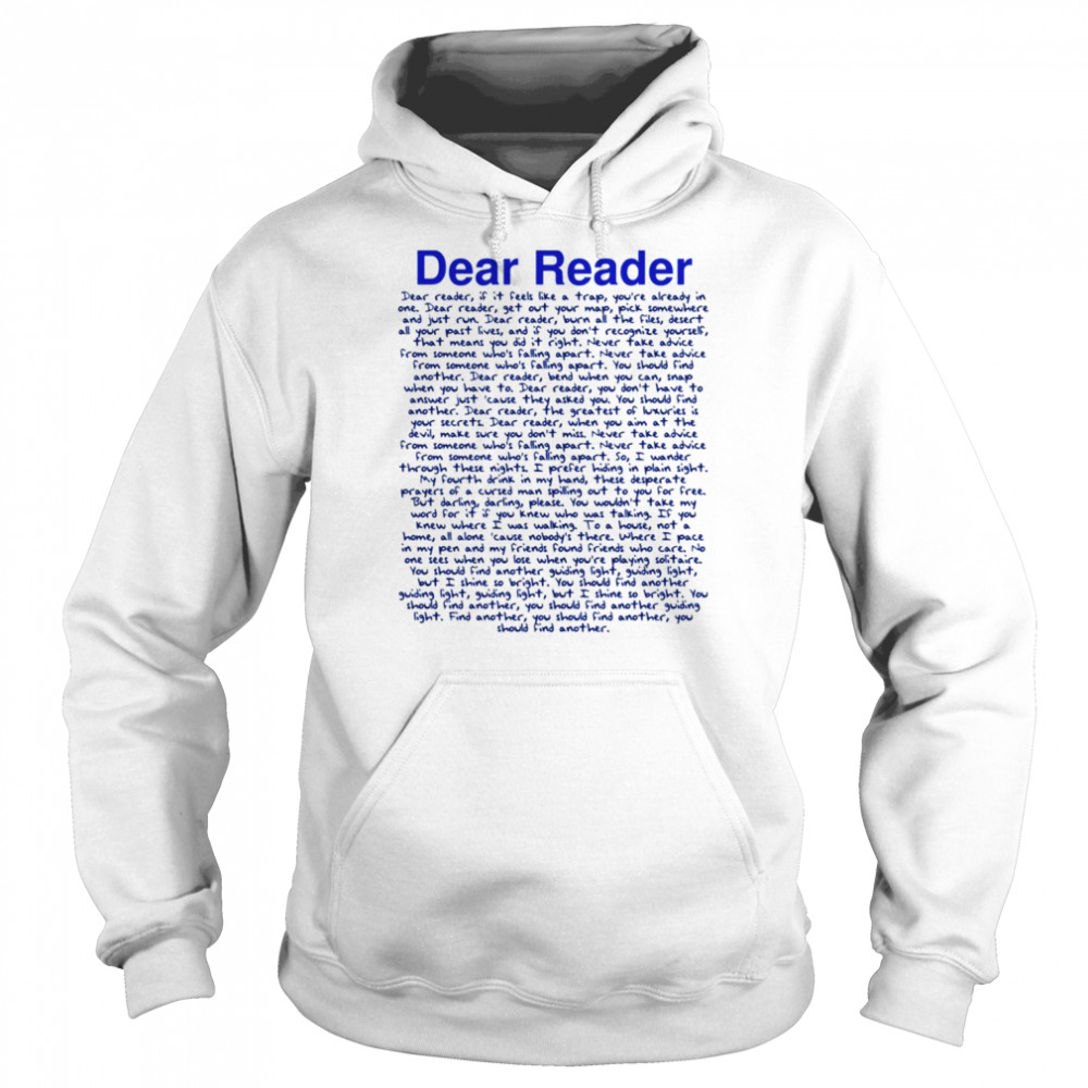 Ts Taylor Swft Midnights Dear Reader Entire Song shirt Unisex Hoodie