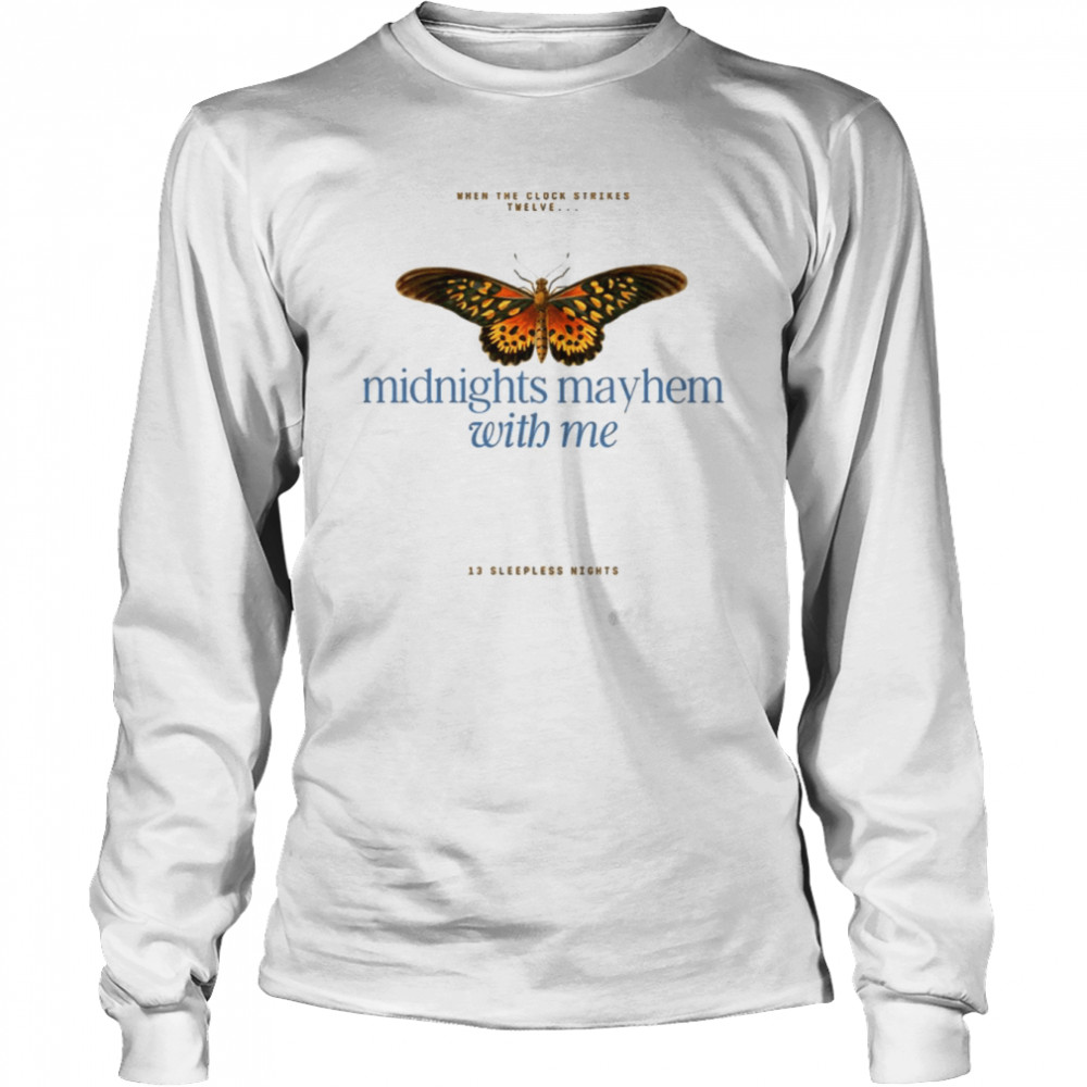 When The Clock Midnights Ts Taylor Swft shirt Long Sleeved T-shirt