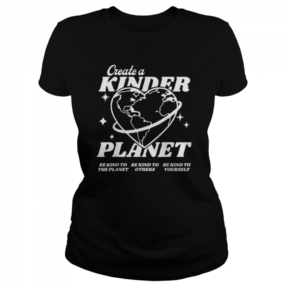 Create A Kinder Planet Be Kind Aesthetic Trend Classic Women's T-shirt