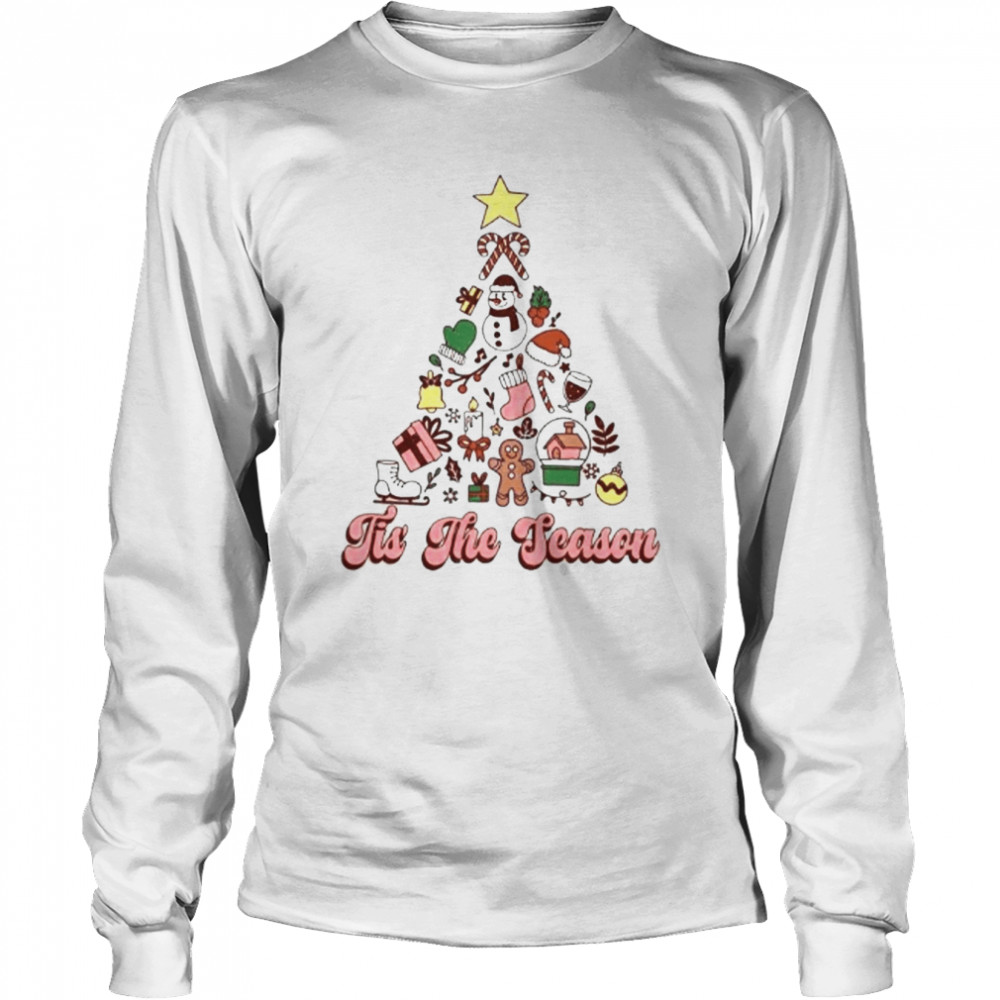 Tis The Season Christmas Comfort Colors Long Sleeved T-shirt